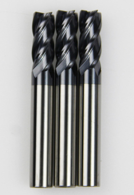 4 moinhos de extremidade contínuos do raio do canto do carboneto da flauta HRC50/55/65 para o CNC/máquina de gravura
