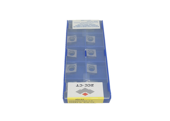 Inserções de gerencio do carboneto das inserções CCGX09T304-LH YD101Tungsten do carboneto de ZCCCT