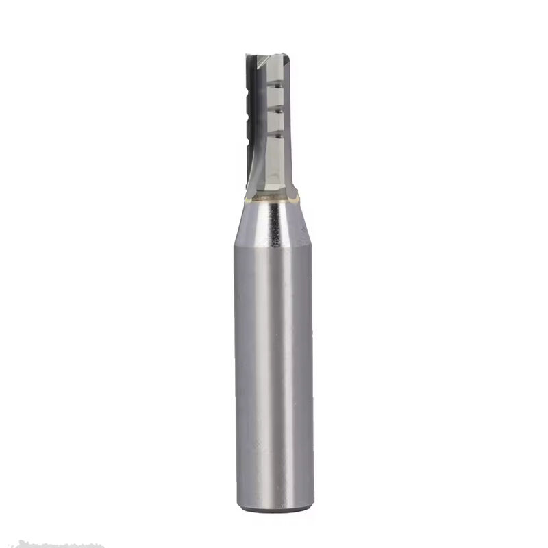 Fresa de metal duro TCT de três canais reta para madeira, fresa CNC