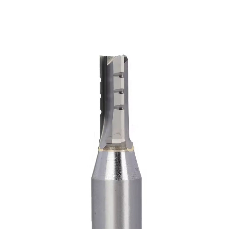 Fresa de metal duro TCT de três canais reta para madeira, fresa CNC