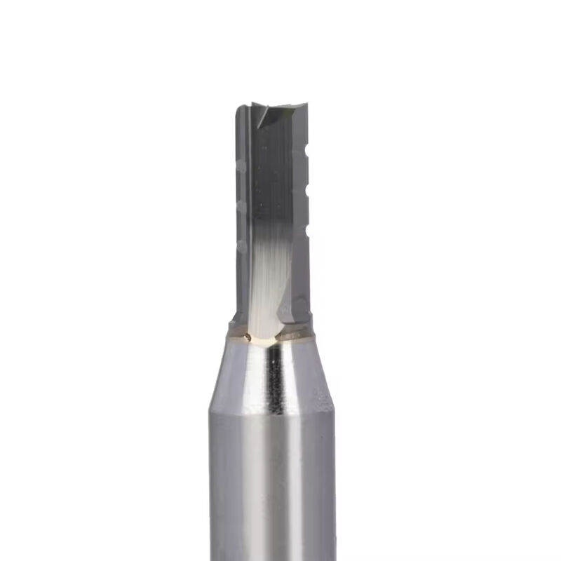 Fresa de metal duro TCT de três canais reta para madeira, fresa CNC