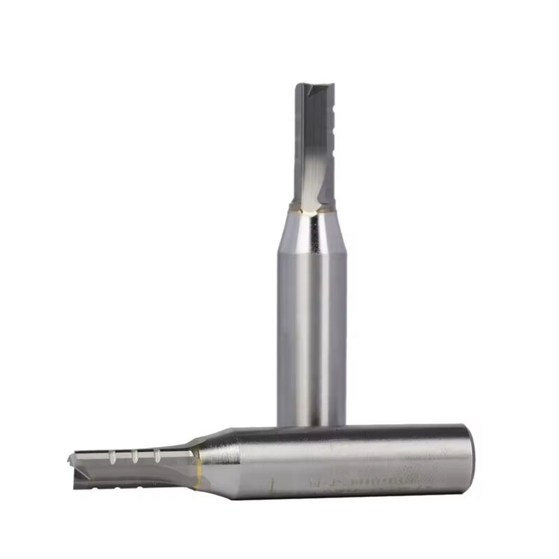 Fresa de metal duro TCT de três canais reta para madeira, fresa CNC