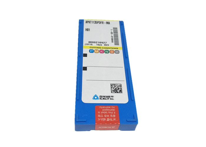 Inserções do carboneto de KORLOY para a cor de prata de alumínio APKT1135PDFR-MA H01