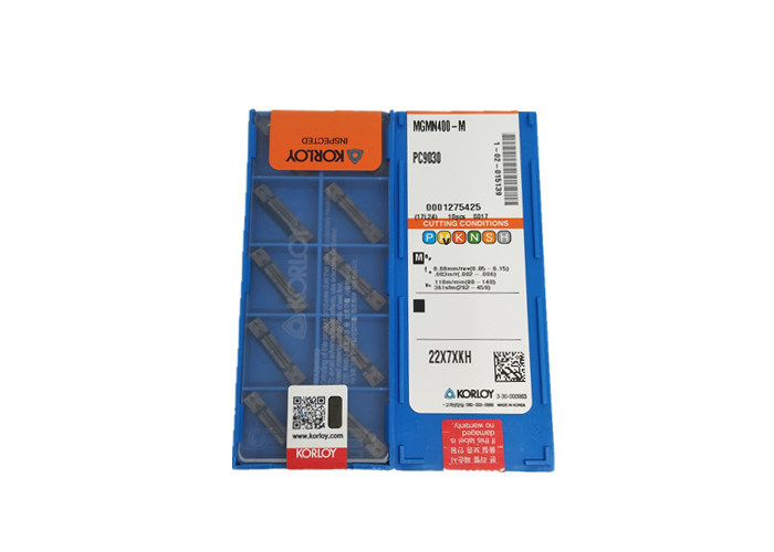 Divisão de MGMN400-M PC9030 e sulco da cor preta das inserções para de aço inoxidável