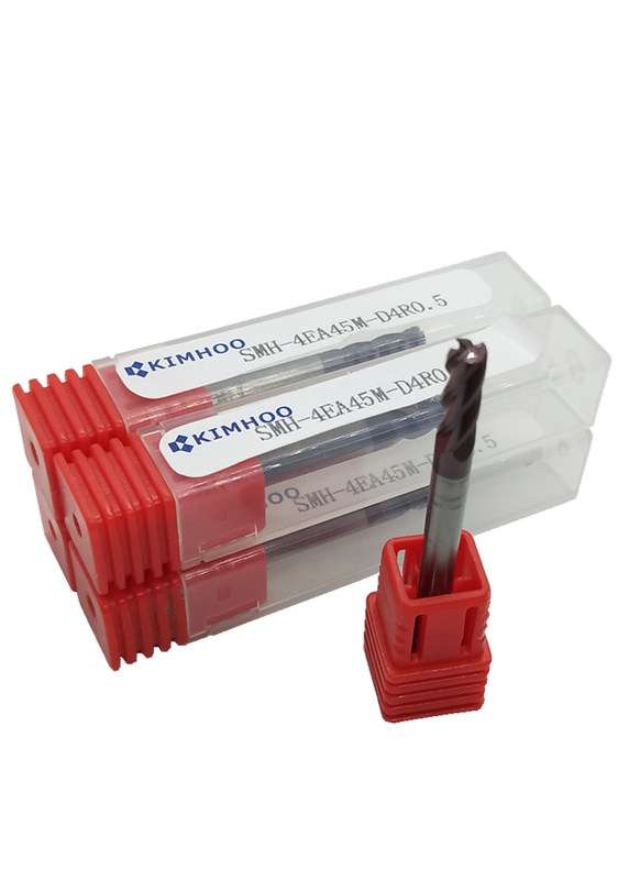 Cor contínua do preto dos moinhos de extremidade SMH-4EA45M-D4R0.5 do carboneto do elevado desempenho