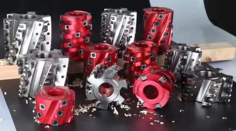 Material do aço de Plum Blossom Type Spiral Cutterhead ou a de alumínio da liga